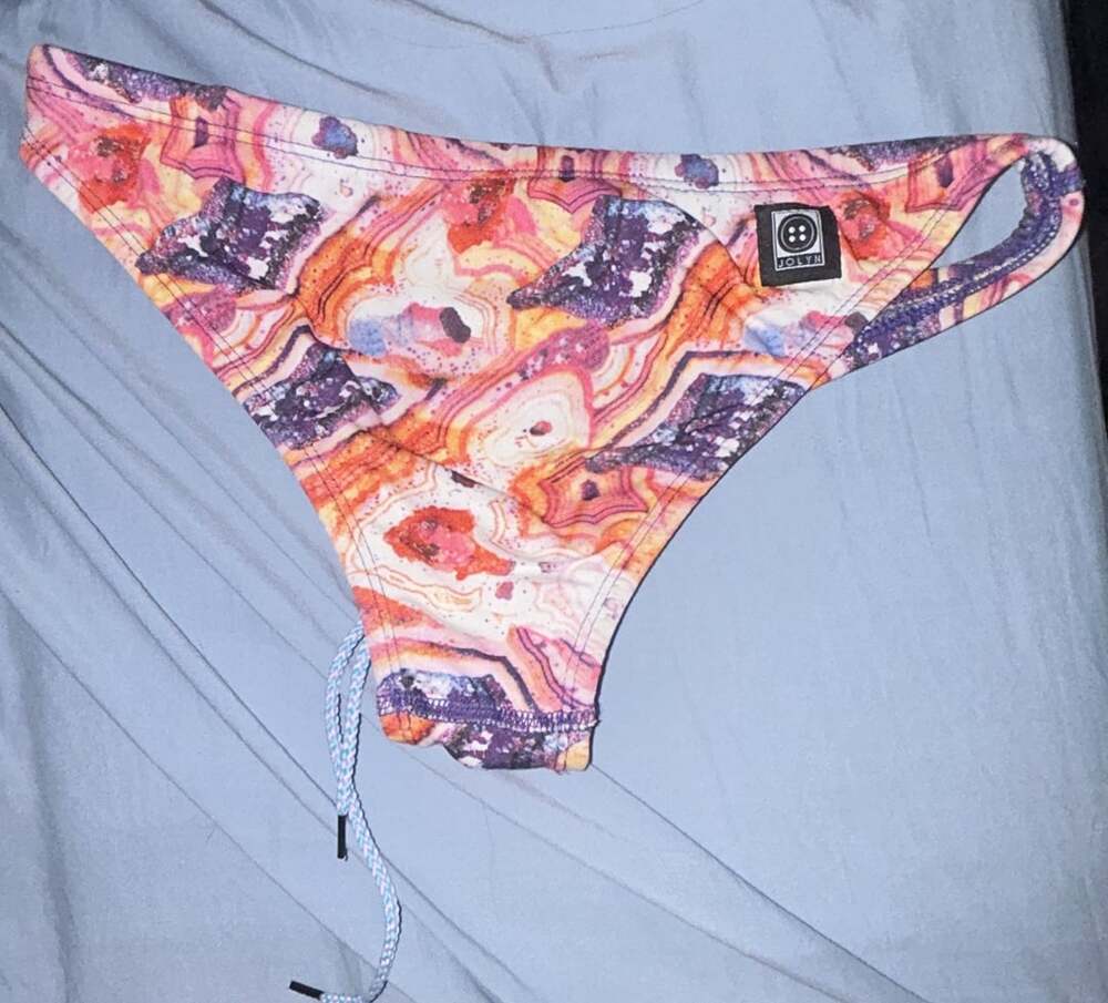 Jolyn Swim Bikini Bottoms Multi Geode Print